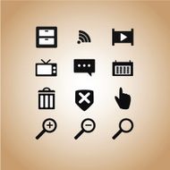 Icons website Vector illustration N2