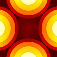 Abstract red and orange circles vector background N7
