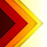 Abstract red and orange triangle shapes background N11