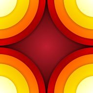 Abstract red and orange circles vector background N8