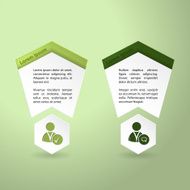 Infographics with social network icons