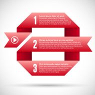 Infographic with red ribbon spiral N2