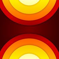 Abstract red and orange circles vector background N9