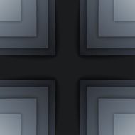 Abstract dark gray paper rectangle shapes