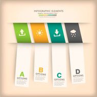 abstract 3d origami paper infographics N10