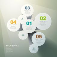 abstract 3d cylinder infographics N16