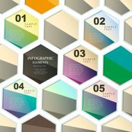 abstract hexagonal infographics N2