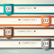 abstract 3d paper infographics N77