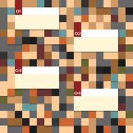 Vector abstract squares background