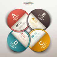 abstract 3d tag infographics N14