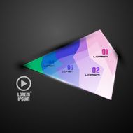 Modern abstract business infographic template