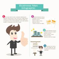 business man Infographic concept