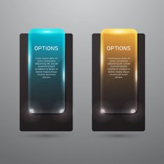 Modern black infographics banner N6