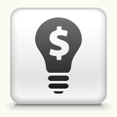 Square Button with Money Idea
