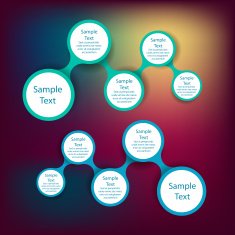 metaball colorful round diagram infographics N121