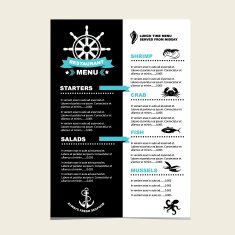 Seafood cafe menu grill N3