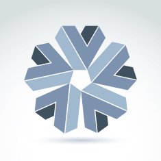 Abstract symbol vector graphic design element icon N7