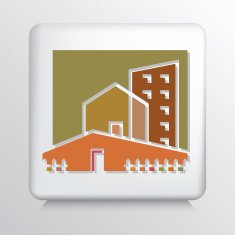 Square Architecture Icon Apartments And Houses