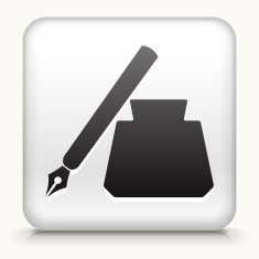 Square Button with Ink Pen N2