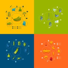 agriculture flat infographic N23