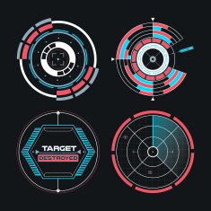 UI infographic interface web elements