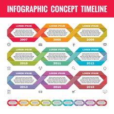 Infographic business concept in flat design style N2