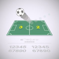 Live score on soccer yard N2