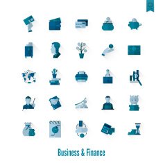 business and finance icon set N361