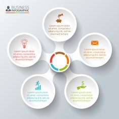 Vector circle element for infographic N58