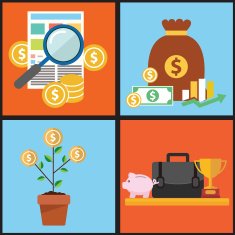 Colorful business marketing and finance concepts N22