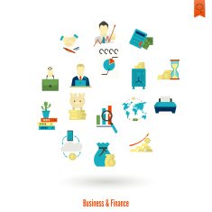 business and finance icon set N365