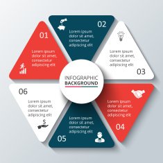 Vector circle element for infographic N60