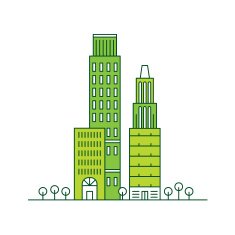 Building illustration line art N27