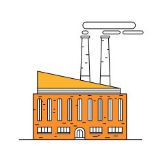 Building illustration line art N30