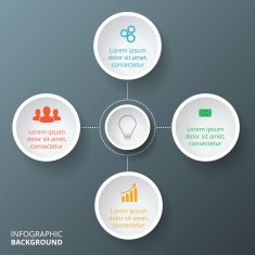 Vector circle infographic N67