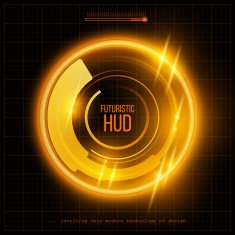 Abstract HUD futuristic background Vector illustration N2