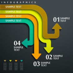 abstract 3d paper infographics N65
