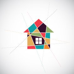 House abstract real estate vector background N2