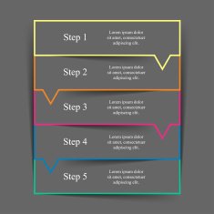 Vector lines arrows infographic N20