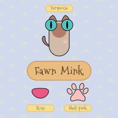 Fawn mink cat