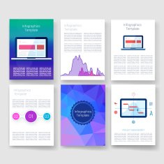 Templates Design Set of Web Mail Brochures Mobile Technology Infographic N323