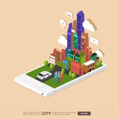 City on smartphone N7