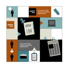 Flat tab diagram scheme infographic Simply editable design with icons N10