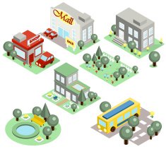 Set of the Isometric City N3