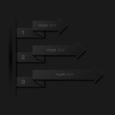 Set of arrow banners