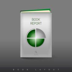 Modern abstract brochure as book Football theme N3