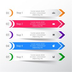 Vector lines arrows infographic N23