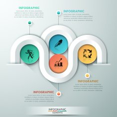 Modern infographic option banner N73
