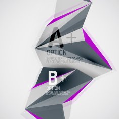 Geometric shapes in the air Vector abstract background N419