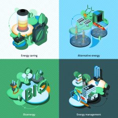 Green Energy Isometric
